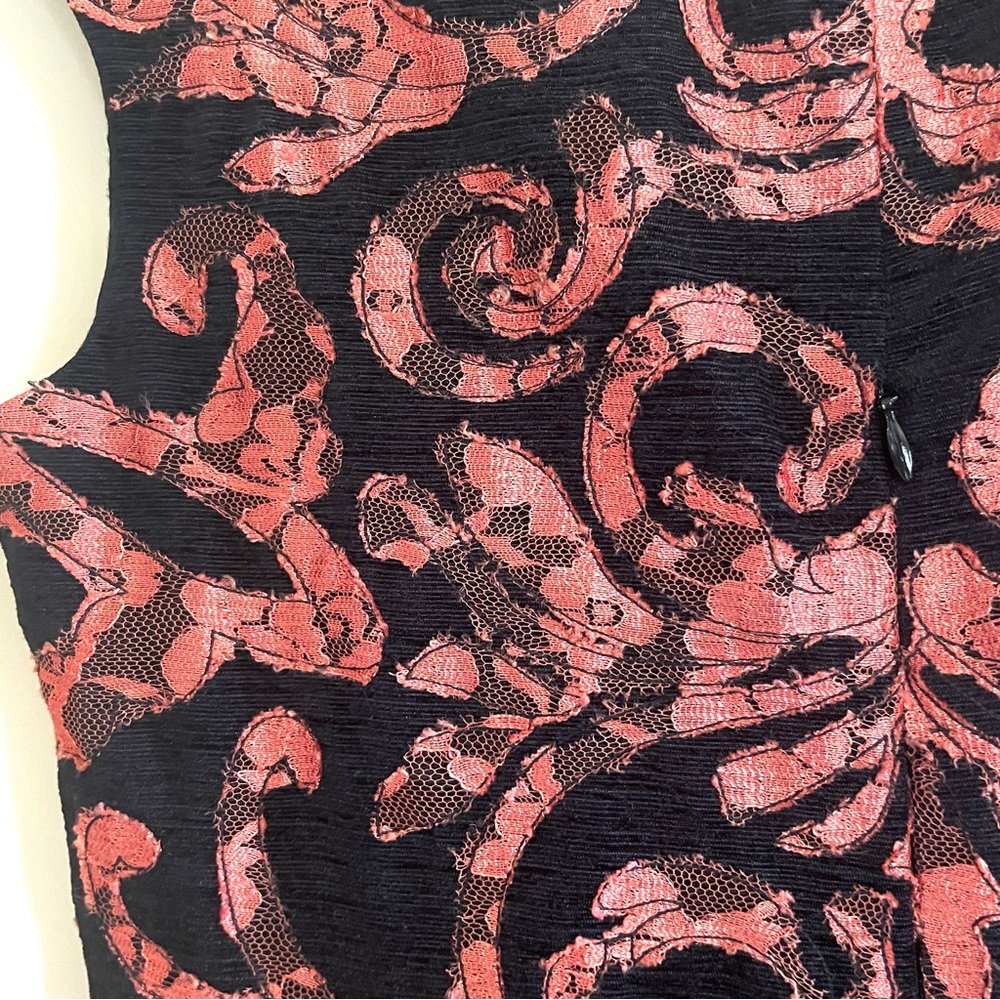 Anthropologie Yoana Baraschi Mirissa Mini Dress In Black and Copper Size 2 EUC - Picture 11 of 12